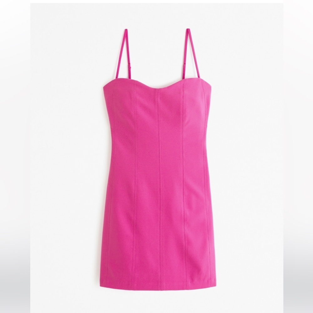 Corset Clasp-Back Mini Dress